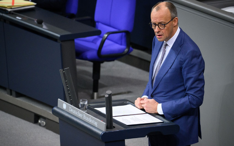 Bundeskanzler Friedrich Merz fordert von den Europäern, die Sprache der Machtpolitik zu lernen. - Foto: Bernd von Jutrczenka/dpa