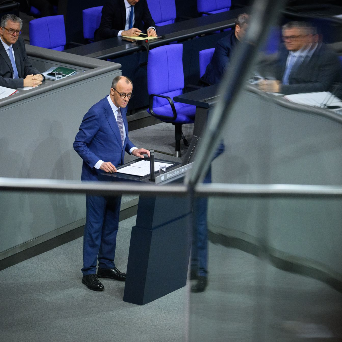 Merz gibt den Europäern Hausaufgaben auf. - Foto: Bernd von Jutrczenka/dpa