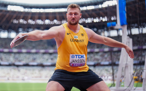 Diskuswerfer Henrik Janssen hat auf Wettbewerbe bei der Leichtathletik-WM in Tokio gewettet. (Archivbild) - Foto: Michael Kappeler/dpa Diskuswerfer Henrik Janssen hat auf Wettbewerbe bei der Leichtathletik-WM in Tokio gewettet. (Archivbild) - Foto: Michael Kappeler/dpa
