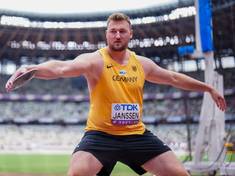 Diskuswerfer Henrik Janssen hat auf Wettbewerbe bei der Leichtathletik-WM in Tokio gewettet. (Archivbild) - Foto: Michael Kappeler/dpa
