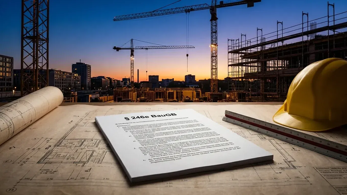 Bau-Turbo § 246e: Bundestag treibt nächste Baureform voran - Foto: über boerse-global.de