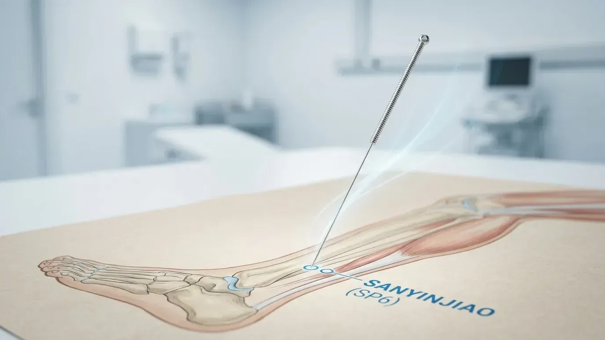 Akupunktur-Punkt SP6 lindert chronische Beckenschmerzen - Foto: über boerse-global.de