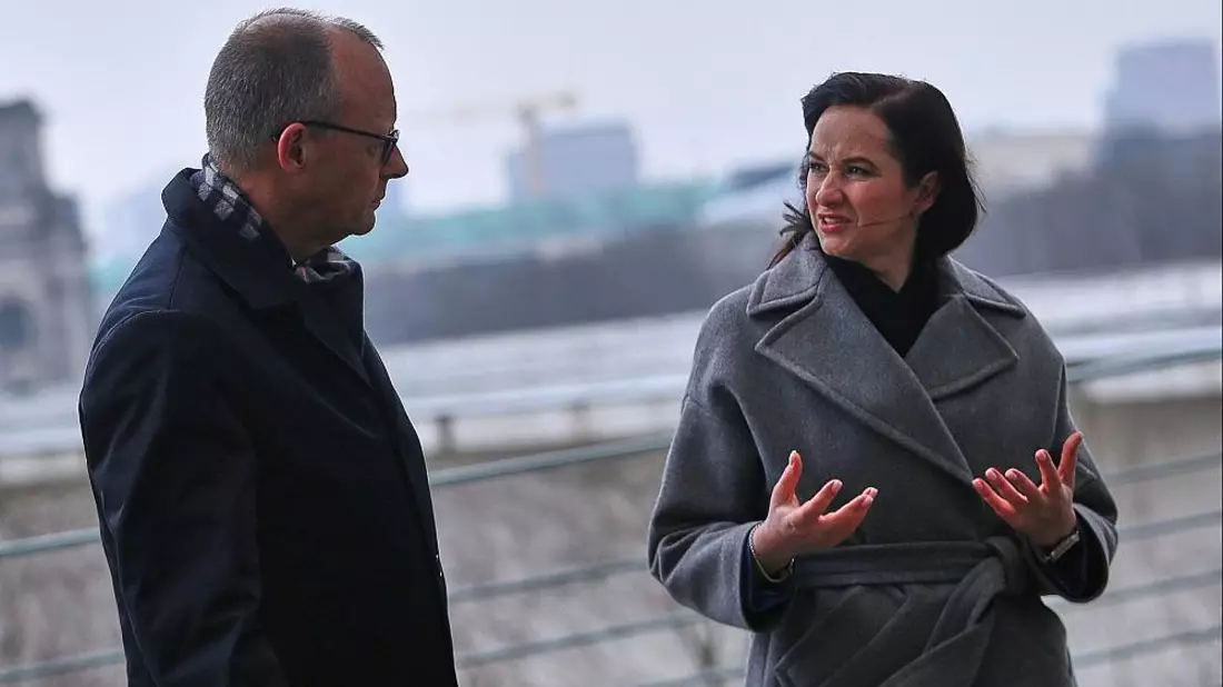 Friedrich Merz und Inga Ruginiene am 29.01.2026 - Bild: via dts Nachrichtenagentur