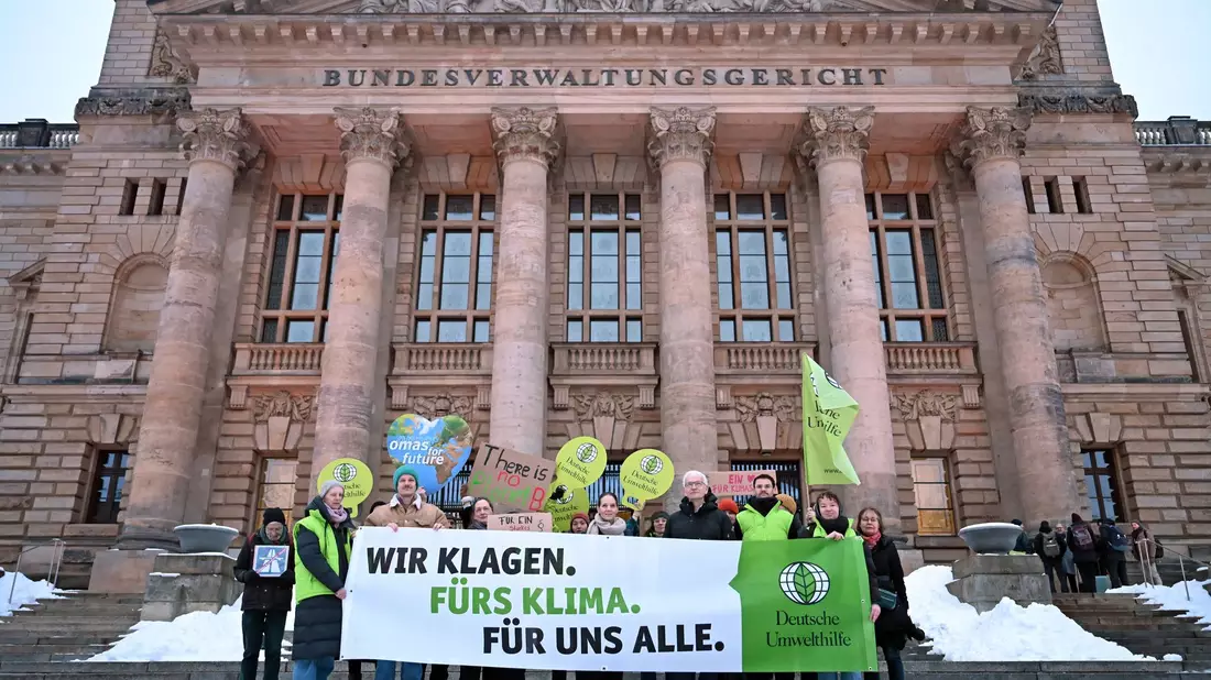 Die Deutsche Umwelthilfe hat die Klimaklage eingereicht.  - Bild: Jennifer Brückner/dpa