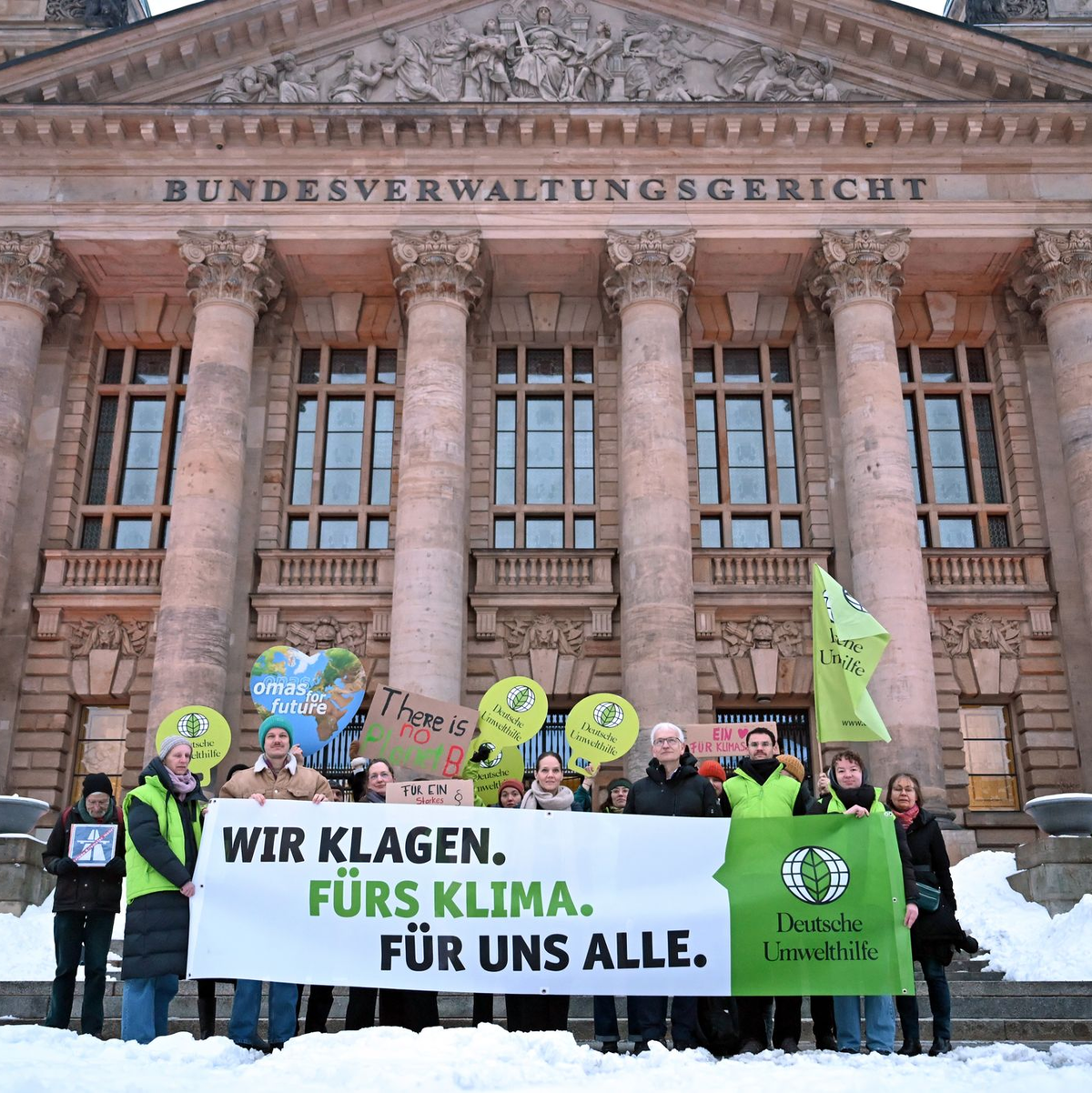 Die Deutsche Umwelthilfe hat die Klimaklage eingereicht.  - Foto: Jennifer Brückner/dpa