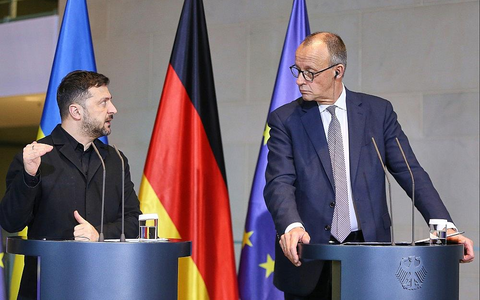 Wolodymyr Selenskyj und Friedrich Merz (Archiv) - Foto: via dts Nachrichtenagentur