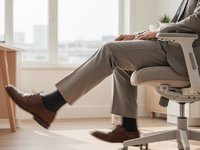 Kniestrecken im Sitzen: Die Mini-Übung gegen Büro-Knie - Foto: über boerse-global.de