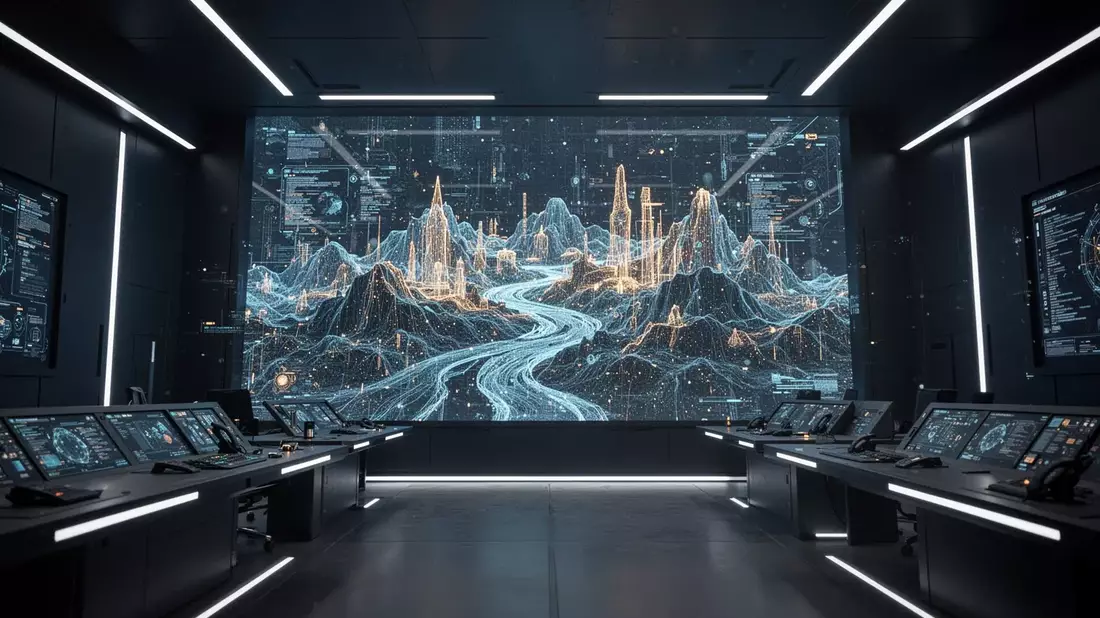 Google Genie: KI erschafft interaktive Welten aus Text Illustration mit AI erstellt übermittelt durch boerse-global.de