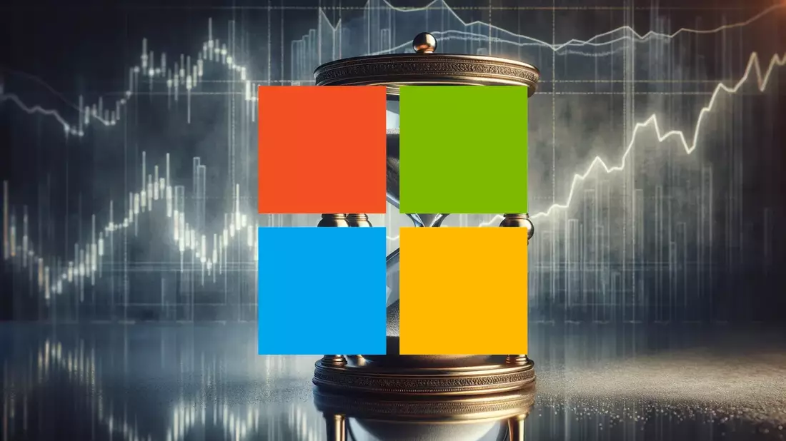 Microsoft Shares Slide as Investors Question AI Spending Pace Illustration mit AI erstellt übermittelt durch boerse-global.de