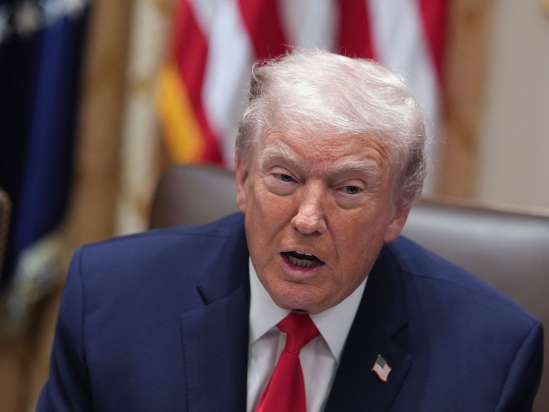 US-Präsident Trump hat seinen Kandidaten für die Nachfolge an der Spitze der Fed gefunden. - Foto: Evan Vucci/AP/dpa