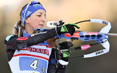 Franziska Preuß gilt als treffsichere Schützin. (Archivbild) - Foto: Sven Hoppe/dpa