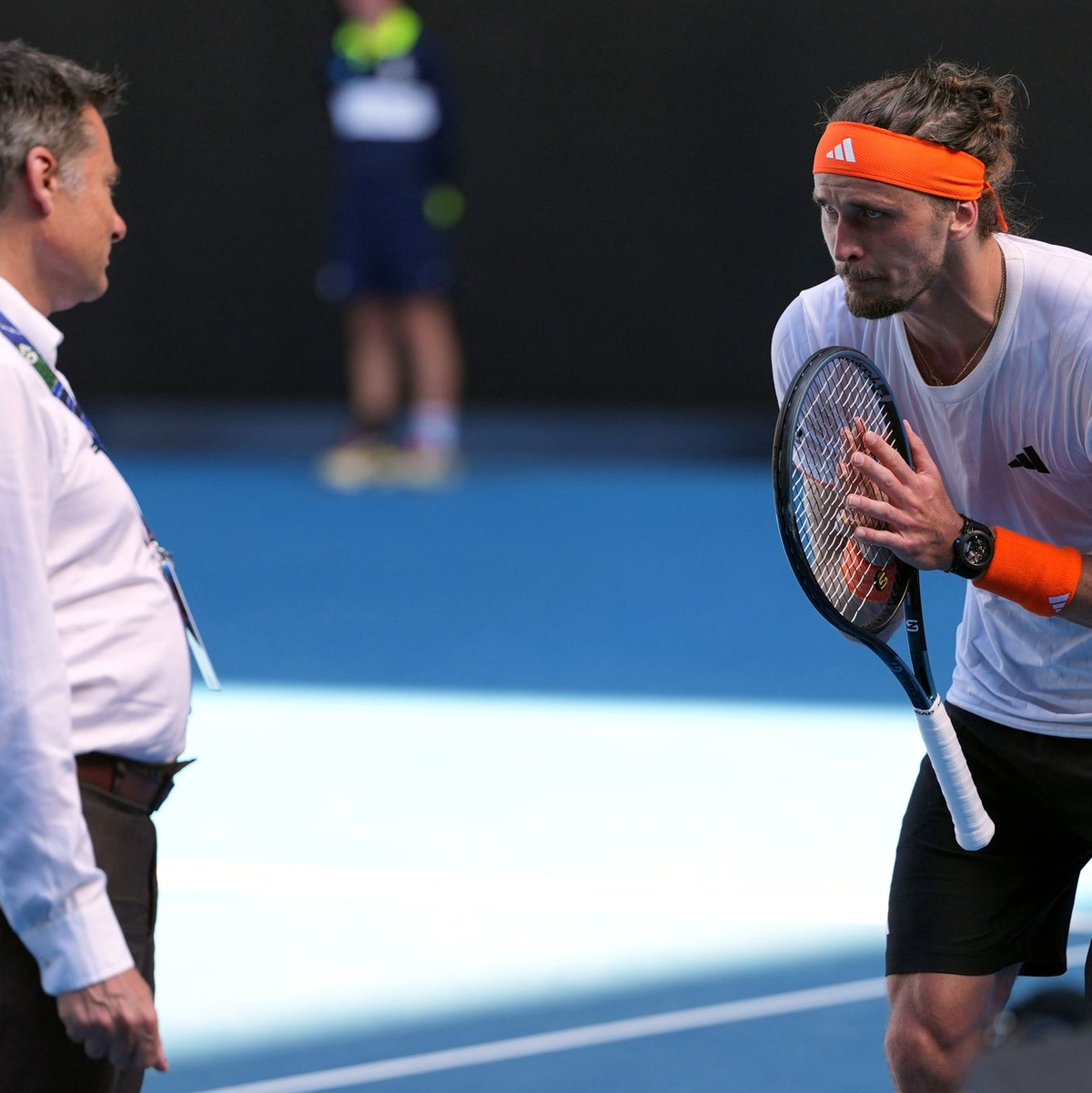 Alexander Zverev haderte mit einer medizinischen Auszeit von Carlos Alcaraz. - Foto: Asanka Brendon Ratnayake/AP/dpa