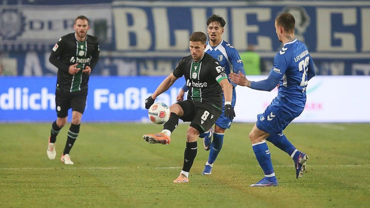 1. FC Magdeburg - Hannover 96 am 30.01.2026 - Foto: via dts Nachrichtenagentur