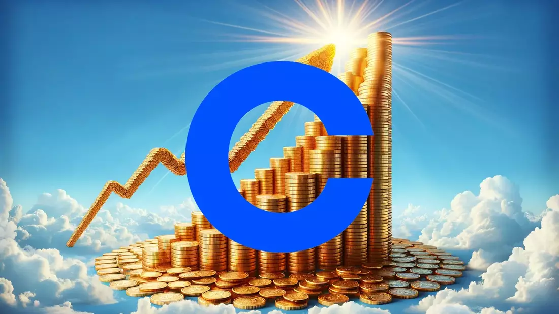 Coinbase Shares Face Mounting Pressure from Multiple Fronts Illustration mit AI erstellt übermittelt durch boerse-global.de