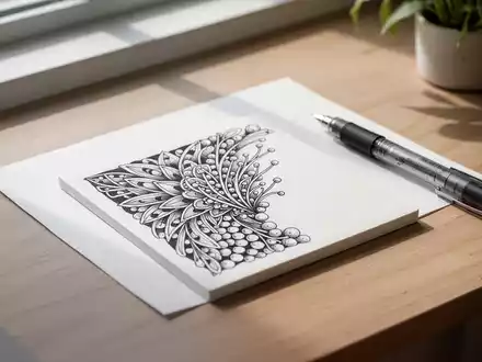 Zentangle-Methode: Meditatives Zeichnen gegen den Stress - Foto: über boerse-global.de