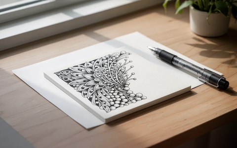 Zentangle-Methode: Meditatives Zeichnen gegen den Stress - Foto: über boerse-global.de