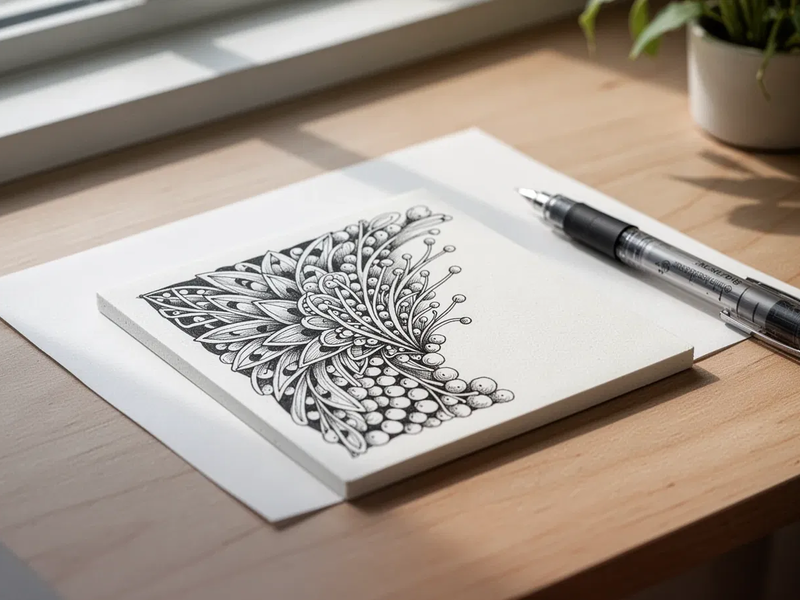 Zentangle-Methode: Meditatives Zeichnen gegen den Stress - Foto: über boerse-global.de