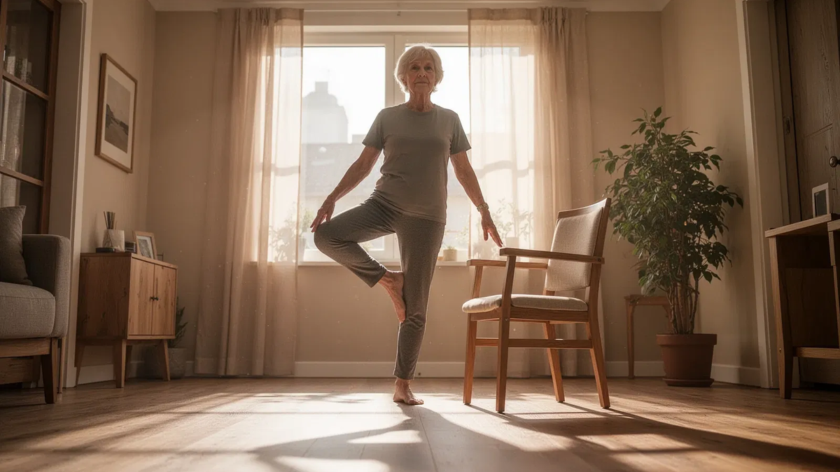 Standwaage: Einfache Übung senkt Sturzrisiko im Alter - Foto: über boerse-global.de