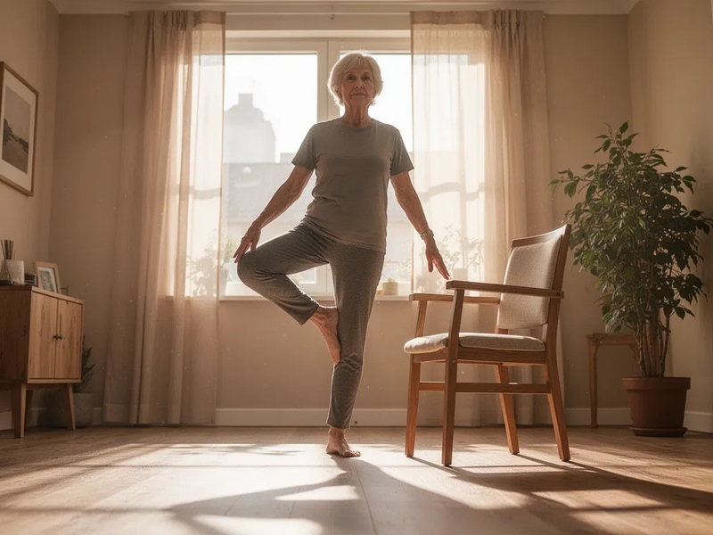 Standwaage: Einfache Übung senkt Sturzrisiko im Alter - Foto: über boerse-global.de
