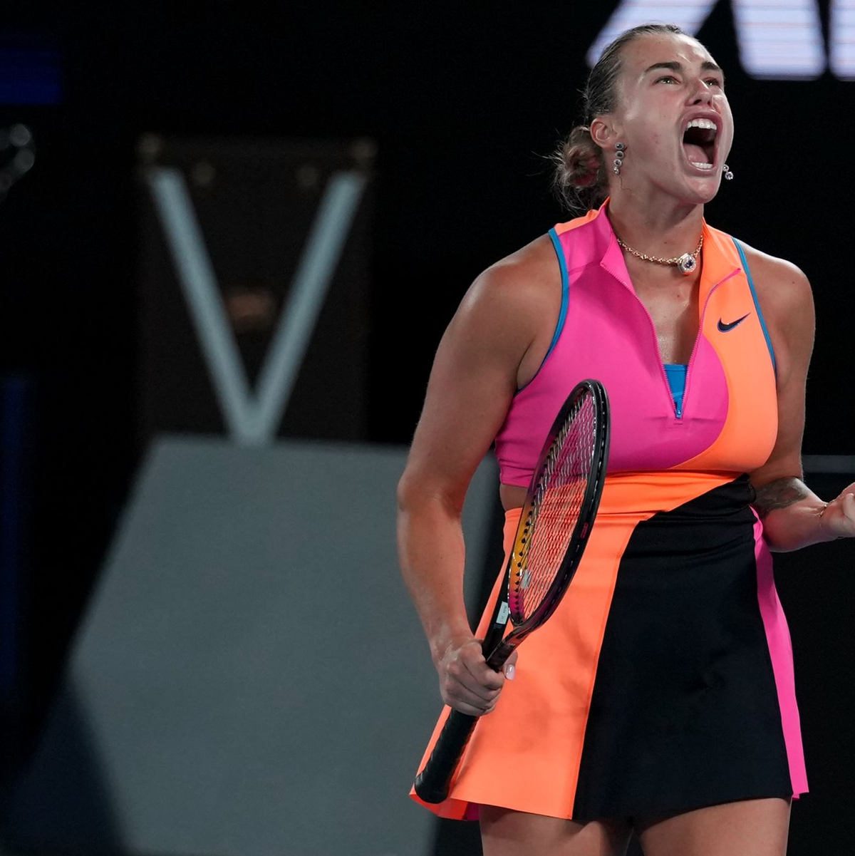 Aryna Sabalenka hat in Melbourne ihren dritten Titel gewonnen. - Foto: Dita Alangkara/AP/dpa