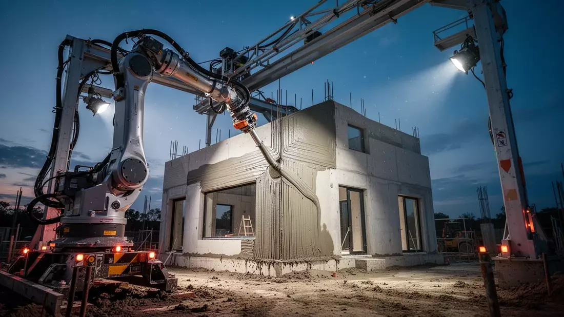 Roboter baut 200-Quadratmeter-Haus in nur 24 Stunden - Bild: über boerse-global.de