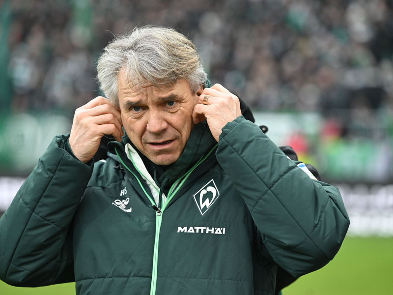 Werder-Trainer Horst Steffen - Foto: Carmen Jaspersen/dpa