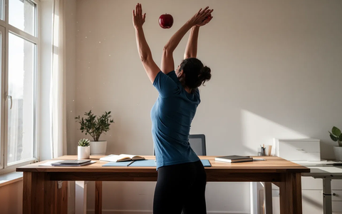 Äpfel pflücken: Die Ein-Minuten-Übung gegen Rückenschmerzen - Foto: über boerse-global.de