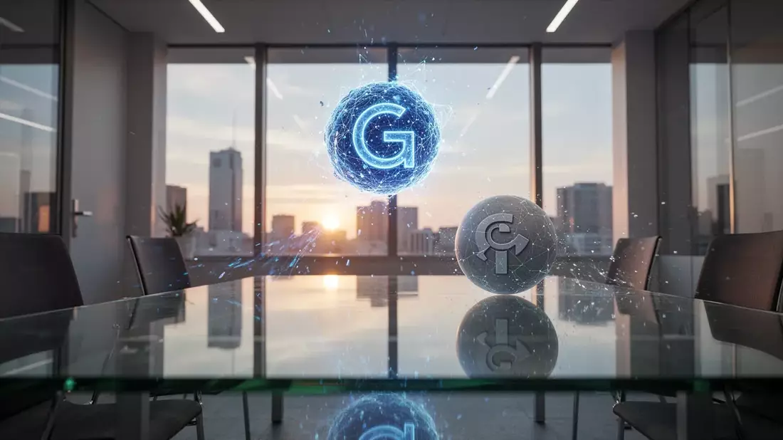 Gemini verdrängt ChatGPT als führende KI Illustration mit AI erstellt übermittelt durch boerse-global.de