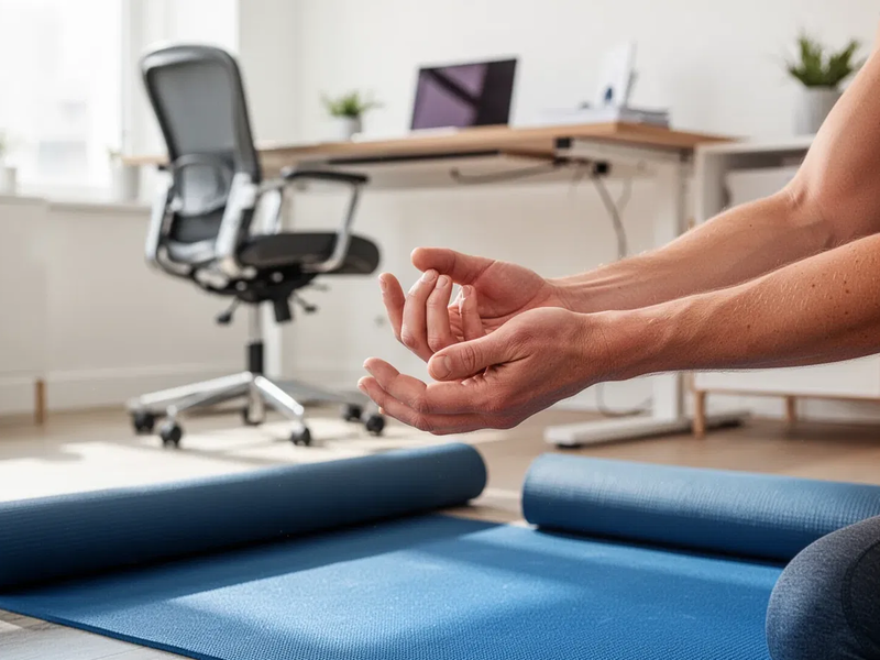 Kurze Bewegungspausen schützen Gelenke im Büro - Foto: über boerse-global.de
