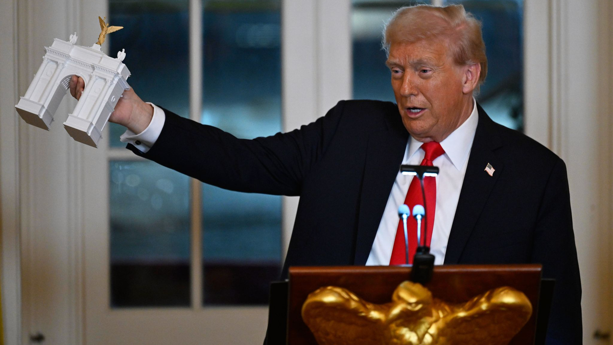 Trump will einen Riesen-Triumphbogen in Washington (Archivbild). - Foto: John McDonnell/AP/dpa