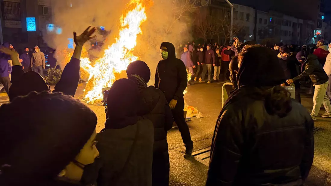 Trump drohte Teheran auch im Zusammenhang mit der Niederschlagung der Proteste mit Militärschlägen. (Archivbild) - Bild: Uncredited/UGC/AP/dpa