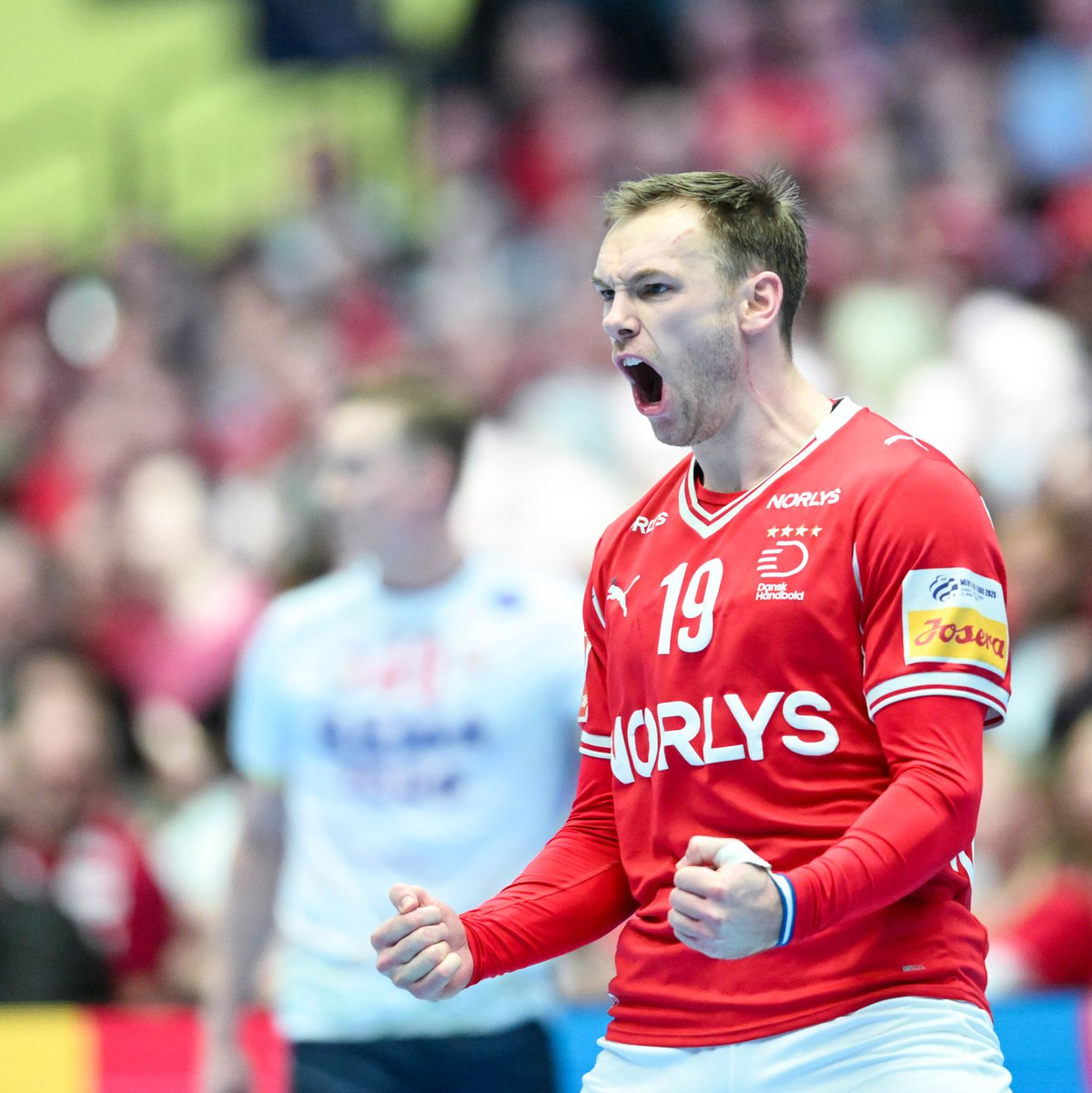 Dirigiert Mathias Gidsel die Dänen zum ersten EM-Titel seit 14 Jahren? (Archivbild) - Foto: Sina Schuldt/dpa