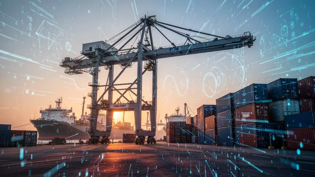 Ghana startet KI-Zollsystem am Hafen Tema - Bild: über boerse-global.de