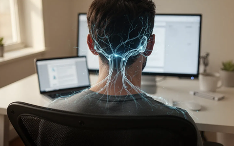 Augen-Fokus-Training bekämpft den Bildschirm-Nacken - Foto: über boerse-global.de