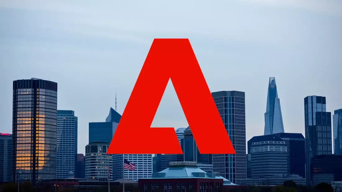 Adobe Shares Hit by Sector-Wide Selloff Amid AI Disruption Fears Illustration mit AI erstellt übermittelt durch boerse-global.de