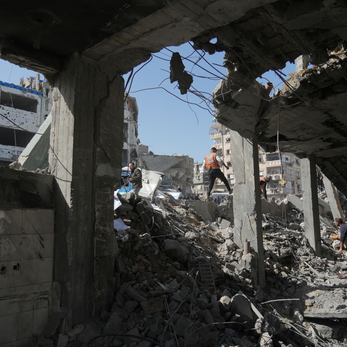 Trümmer einer Polizeistation in Gaza. (Archivbild) - Foto: Jehad Alshrafi/AP/dpa