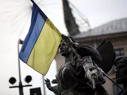 Flagge der Ukraine (Archiv) - Foto: via dts Nachrichtenagentur