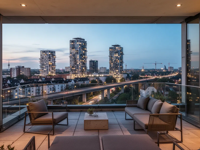 Stellingen: Luxus-Penthouses verdrängen Hamburger Autobahnblick - Foto: über boerse-global.de