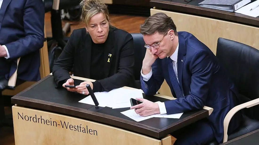 Mona Neubaur und Hendrik Wüst (Archiv) - Bild: via dts Nachrichtenagentur