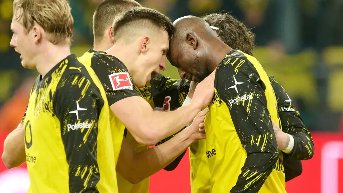 Doppelpack für BVB-Stürmer Serhou Guirassy - Bild: Bernd Thissen/dpa