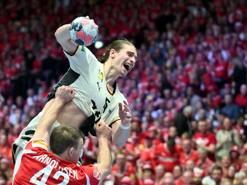 Lenkte das deutsche Spiel: Juri Knorr. - Foto: Sina Schuldt/dpa