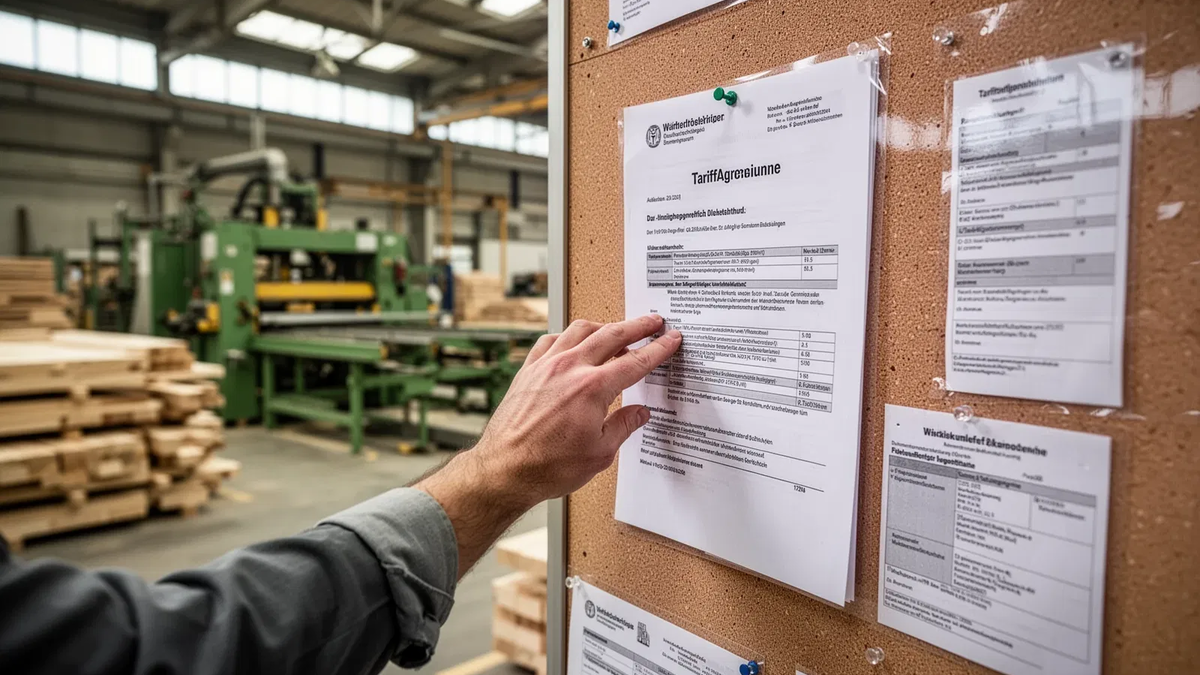 Tarifabschluss Holz- und Kunststoffindustrie tritt in Umsetzungsphase - Foto: über boerse-global.de