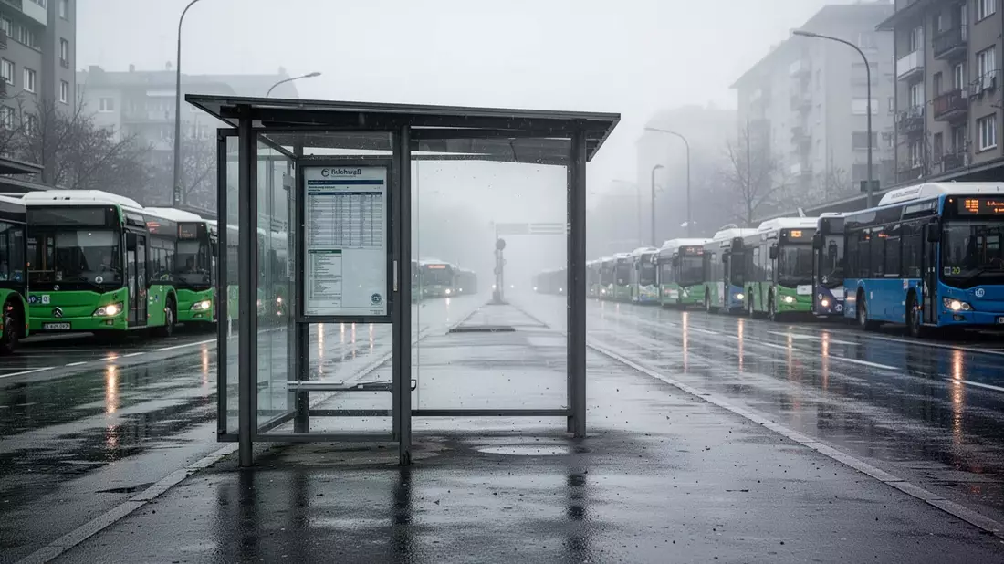 Ver.di-Warnstreik legt Saarlands Busverkehr lahm - Bild: über boerse-global.de