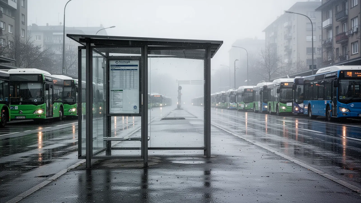 Ver.di-Warnstreik legt Saarlands Busverkehr lahm - Foto: über boerse-global.de
