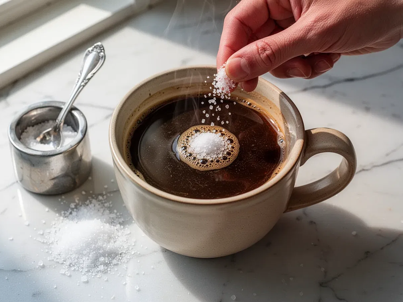 Kaffee-Trend: Eine Prise Salz neutralisiert Bitterkeit - Foto: über boerse-global.de