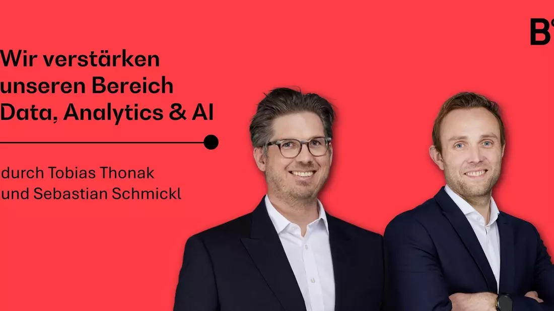 BearingPoint baut internationales Data, Analytics & AI Team mit dem Partner Tobias Thonak und dem Director Sebastian Schmickl weiter aus - Bild: presseportal.de