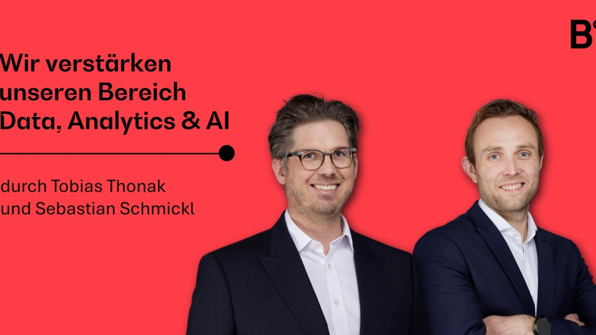 BearingPoint baut internationales Data, Analytics & AI Team mit dem Partner Tobias Thonak und dem Director Sebastian Schmickl weiter aus - Foto: presseportal.de