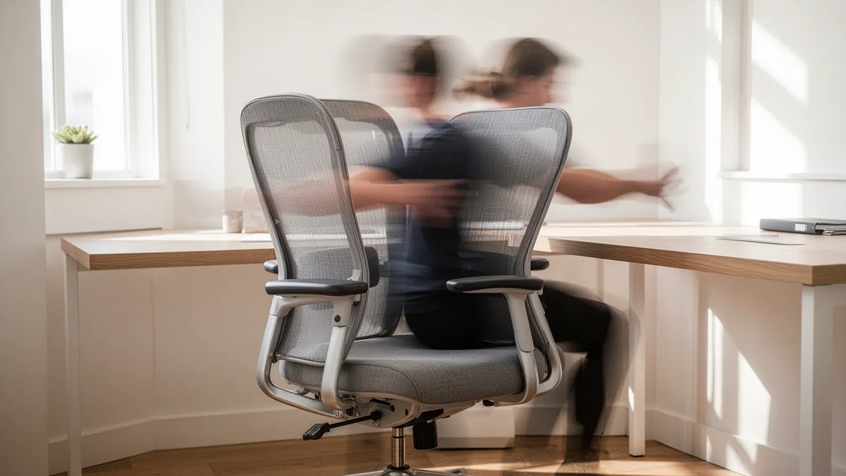 BWS-Rotation: Einfache Schreibtisch-Übung gegen Rückenschmerzen - Foto: über boerse-global.de