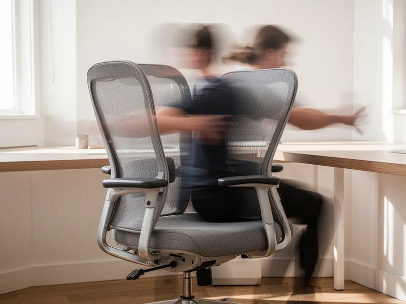 BWS-Rotation: Einfache Schreibtisch-Übung gegen Rückenschmerzen - Foto: über boerse-global.de