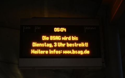 Mit dem Ausstand soll den Forderungen zum Tarifvertrag Nahverkehr (TV-N) Nachdruck verliehen werden. - Foto: Shireen Broszies/dpa